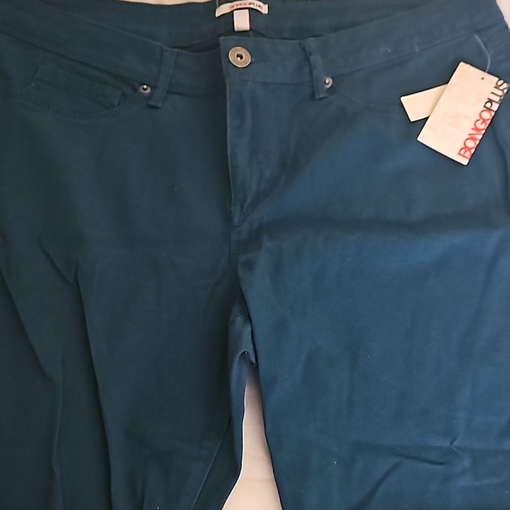 NWT Bongo Plus Teal Pants Size 18W